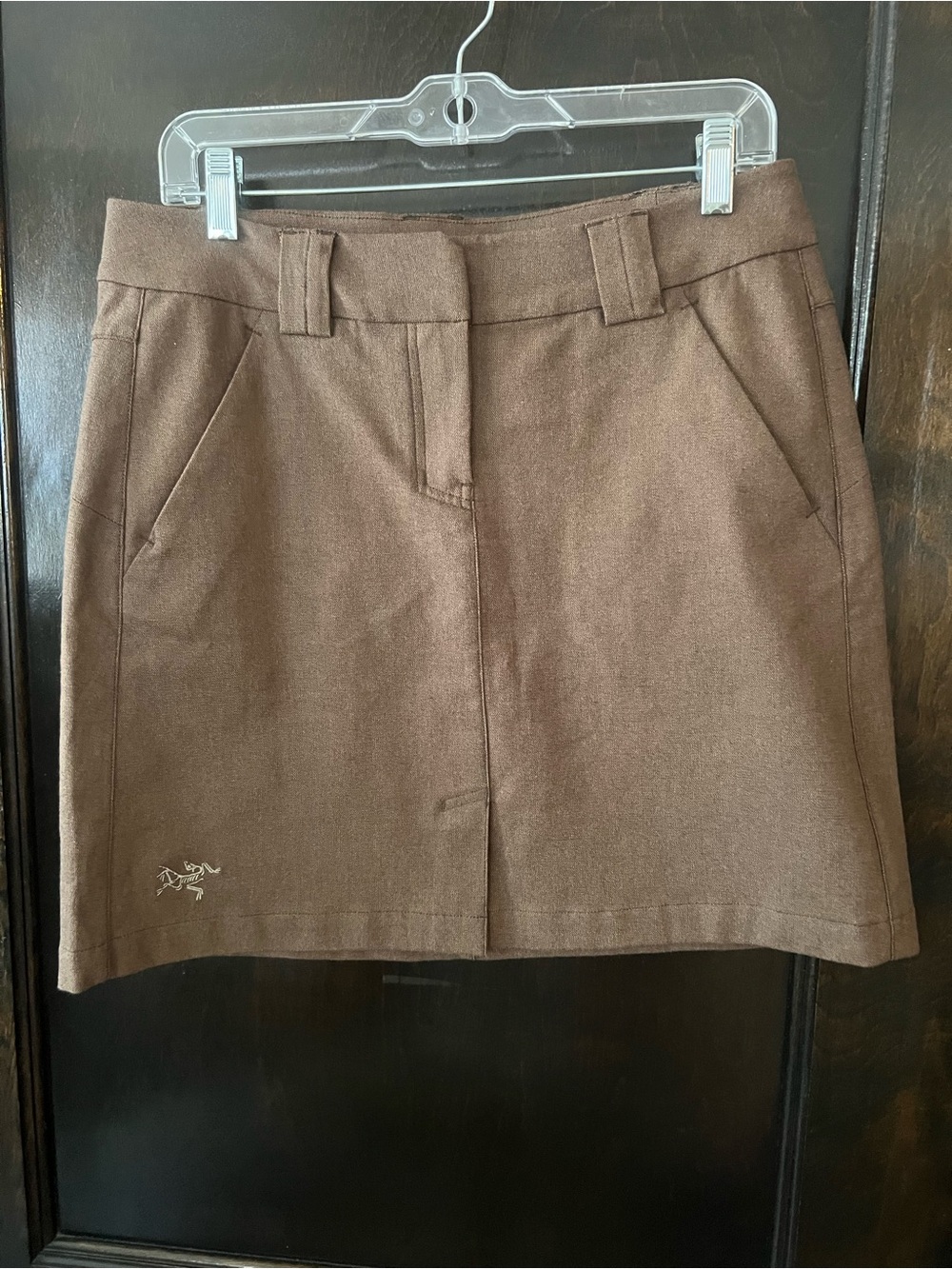 Arc'teryx Brown Mini Skirt with Subtle Logo